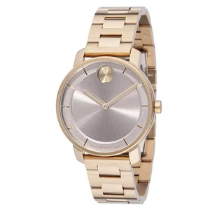 Movado 3601080 Damen-Quarzuhr auffälliges warmes graues Zifferblatt - Bild 1 von 4