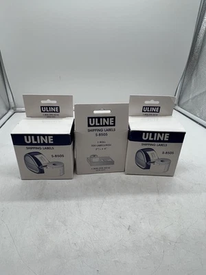 Lot of 3 U-LINE SHIPPING LABELS S-8505 300 LABELS 2 5/16” X 4” COMPATIBLE W DYMO - Image 1 of 3