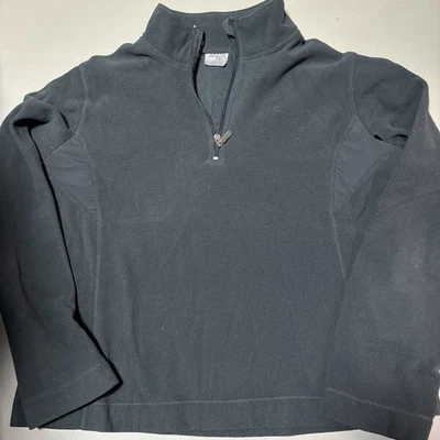 Pullover polar para mujer Danskin Now 1/4 cremallera gris manga larga talla XL Foto 1 de 4