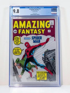 Amazing Fantasy #15 1oz Pure Silver Foil / Sheet. CGC 9.8 #467 OF 1000. RARE. - Picture 1 of 3