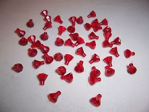 LEGO - Transparent Red - GEMSTONES / JEWELS - (50 pcs) - BRAND NEW! - Picture 1 of 1