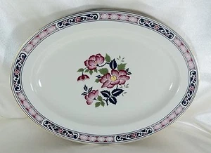 Vintage - Serving Platter Fashion Manor - ROSAY Oval White - Picture 1 of 5
