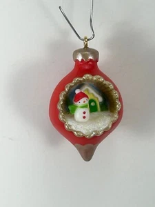 A World Within #1 - 2015 Hallmark MINIATURE Ornament - Snowman w House - NO BOX - Picture 1 of 6