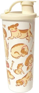 Tupperware 16 Oz Tumbler with Flip Top Seal For the Love of Dogs~ Dog Mama ~New - Picture 1 of 2