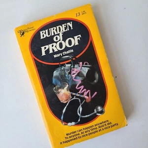Book Burden of Proof Mary Challis Vintage Murder Mystery MMPB 1980 Raven House - Picture 1 of 12