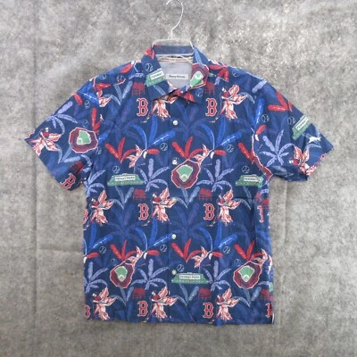 Tommy Bahama Mens Shirt Medium T321315MB MLB Playing Field Boston Red Sox - Image 1 of 4