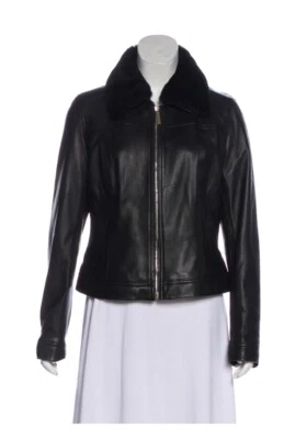 hugo boss leather jacket women - Image 1 of 4