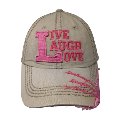 Sombrero Live Laugh Love Slideback Bronceado Talla Única Ajustable KB ETHOS 6 Panel Foto 1 de 4