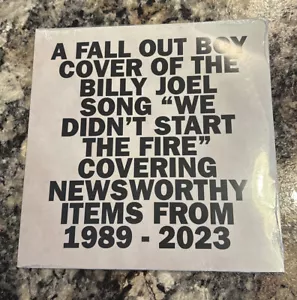 FALL OUT BOY WE DIDN'T START THE FIRE 7" LIMITED VINYL - IN HAND Rare Sold Out!! - Picture 1 of 12