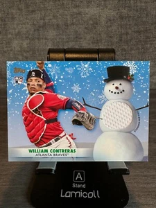 2021 Topps Holiday William Contreras Relic #WRC-WCO Rookie RC - Picture 1 of 2