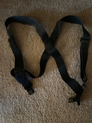 Duluth Trading Company Suspenders Black Elastic.   1  1/2" Wide - Image 1 of 4