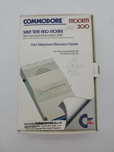 Vintage 1985 Commodore Modem 300 Model 1660 Untested Box, manuals & cables - Picture 1 of 12
