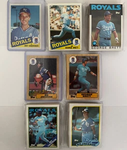 Kansas City Royals 1985-89 Topps base team sets (5 set lot w/Bo, Saberhagen RCs) - Picture 1 of 5