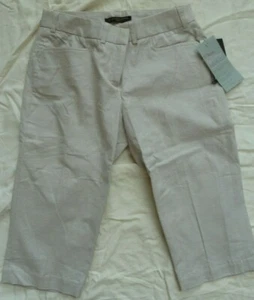 Dalia Collection Capri Pants Size 4 Petite Linen 8148 NWT Petite by Design - Picture 1 of 7