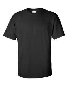 (4 PACK) Gildan Mens Ultra Cotton Crew Neck Short Sleeve T-Shirt G2000 Black L - Picture 1 of 3