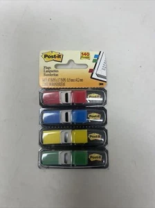 Post-it Small Page Flags in Dispensers Four Colors 35/Color 4 Dispensers/Pack - Picture 1 of 2