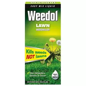 EVERGREEN WEEDOL VERDONE FAST-ACTING LAWN WEEDKILLER CONCENTRATE - 1 LITRE - Picture 1 of 3