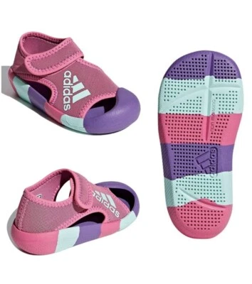 ADIDAS AltaVenture я ребенка ясельного возраста девочек плавать сандалии розовый/фиолетовый/новый с Ярлыками размер 7,5k - Изображение 1 из 4