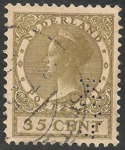 Netherlands #157 (A23) VF/XF USED - 1925 35c Queen Wilhelmina - Picture 1 of 1