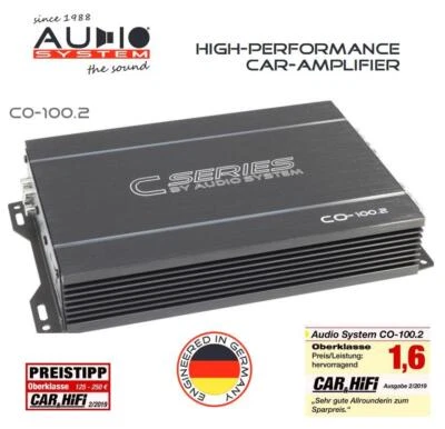 Audio System CO-100.2 2-Kanal A/B Verstärker CO-SERIES 320 Watt RMS Amplifier - Bild 1 von 4