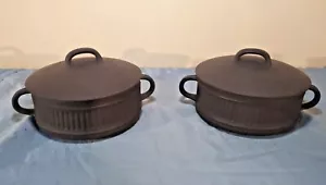 Vintage DANSK Denmark IHQ Flamestone Fluted Brown Indy Casserole w/ Lid - 2 - Picture 1 of 6