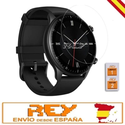 REY® Protector Pantalla para AMAZFIT GTR 2 LITE Cristal Templado Premium p260 vr