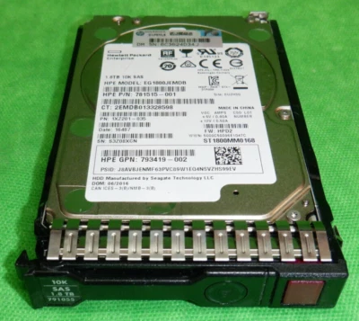 HPE 1.8T 10K 12G 2.5 SAS G9/G10 791034-B21 791055-001 781515-001 - Image 1 of 3