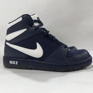 Nike Men's Prestige Navy & White High Tops Size 8 US Pre Owned 584614-410 - Picture 1 of 7