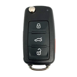 Locked OEM Volkswagen Keyless Remote Fob 4B Uncut NBGFS93N 5K0837202BJ (SHP) - Picture 1 of 7