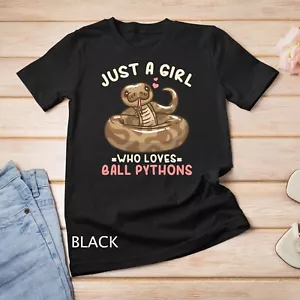 Camiseta Ball Python Just a Girl Who Loves Ball Pythons Unisex - Imagen 1 de 15