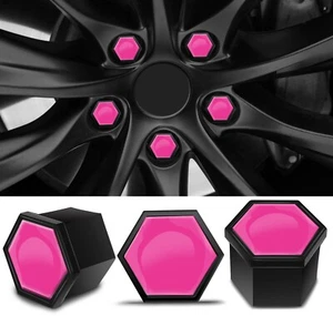 20 x Radmutter Radschrauben Kappen Abdeckungen 17mm Universal Rosa NC 40 - Bild 1 von 6