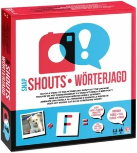 SHOUTS - WÖRTERJAGD - Mit 200 Bilderkarten & 30 Buchstabenkarten - Mattel #FDM58 - Picture 1 of 1