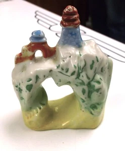 Vintage Ceramic Aquarium Castle Japan Fish Tank Decor Swim Thru - Picture 1 of 7