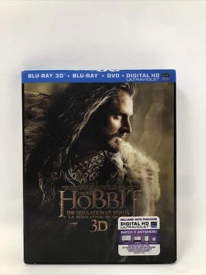 The Hobbit: The Desolation of Smaug (Blu-ray/DVD, 2014, 5-Disc Set, 3D) Hologram - Image 1 of 3