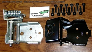 1970-81 Camaro Door Hinge Driver LH Pair 70-81 Firebird 71-76 Impala + HARDWARE - Bild 1 von 4