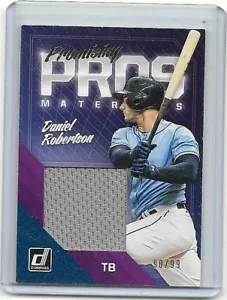DANIEL ROBERTSON 2018 PANINI DONRUSS PROMISING PROS LARGE JERSEY - Picture 1 of 1