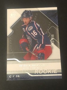 2008 SP Game Used Edition Authentic Rookies /999 Derick Brassard #122 Rookie RC