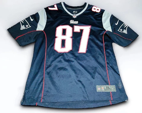 New England Patriots Rob Gronkowski Jersey Men Size X-Large Nike On Field NFL Cover