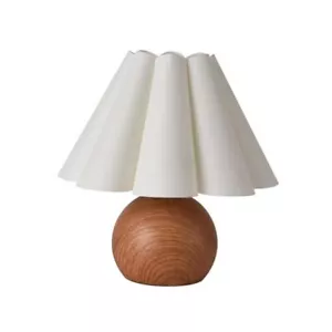 Cute Small Table Lamp, Modern Bedside Nightstand Lamp with Beige Lampshade, - Picture 1 of 7