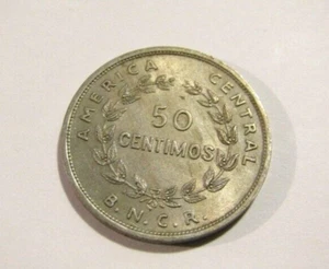 Costa Rica 1948 50 Centimos Coin - Picture 1 of 5