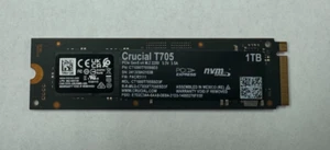 SSD Crucial T705 PCle Gen 5 NVMe M.2 1 To - Photo 1/2