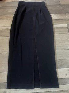 lovely ladies charlotte halton vintage 80's 90's black formal skirt size 10 W24 - Picture 1 of 3