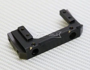 For Axial SCX-10 Front SERVO BUMPER Mount Bracket -BLACK- - Picture 1 of 7