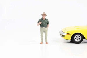 1:18 figura uomo con cappello weekend car show spettatori diorama figure VIII - Foto 1 di 4