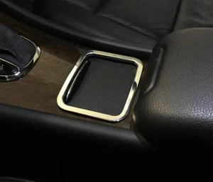 D Chrom Rahmen für Ablage Konsole / Mercedes W203 2004-2007 - Aluminium poliert - Picture 1 of 3
