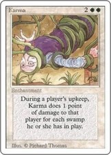 Karma NM MTG Revised 3rd Magic 2B3