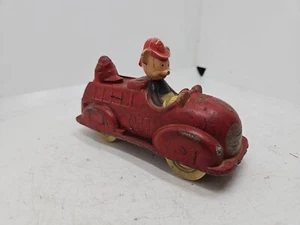 Vintage 1930s Walt Disney Mickey Mouse Toy Fire Truck Sun Rubber Co Vintage Toy - Picture 1 of 5