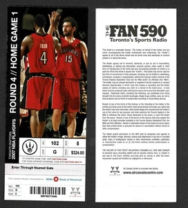 2006-07 Toronto Raptors Playoffs Ticket, unbenutzt Runde 4, Spiel 1, Bosh, Garbajosa - Bild 1 von 1