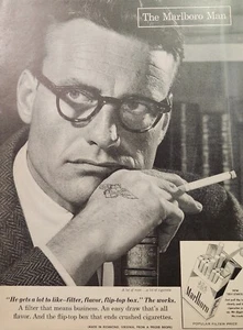 Anuncio impreso de hombre Marlboro vintage efímero decoración de arte de pared mucho hombre - Imagen 1 de 1