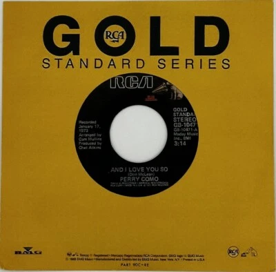 Perry Como-And I Love You So/Love Looks So Good On You   New & Unplayed 45 MINT - Image 1 of 4